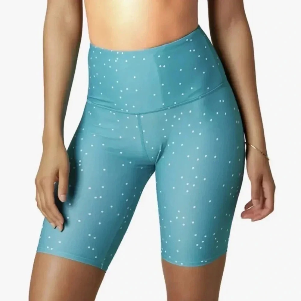 O’Neill NWT Aqua Las Flores Saphira Polka Dot Biker Shorts Size XS